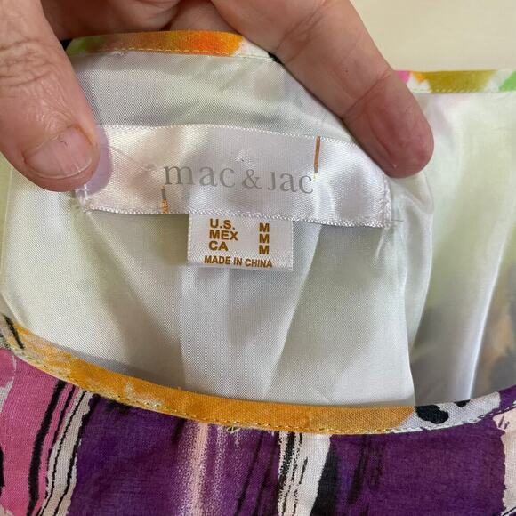 Mac & Jac Multicolored Spaghetti Strap Dress size M. - Picture 4 of 15